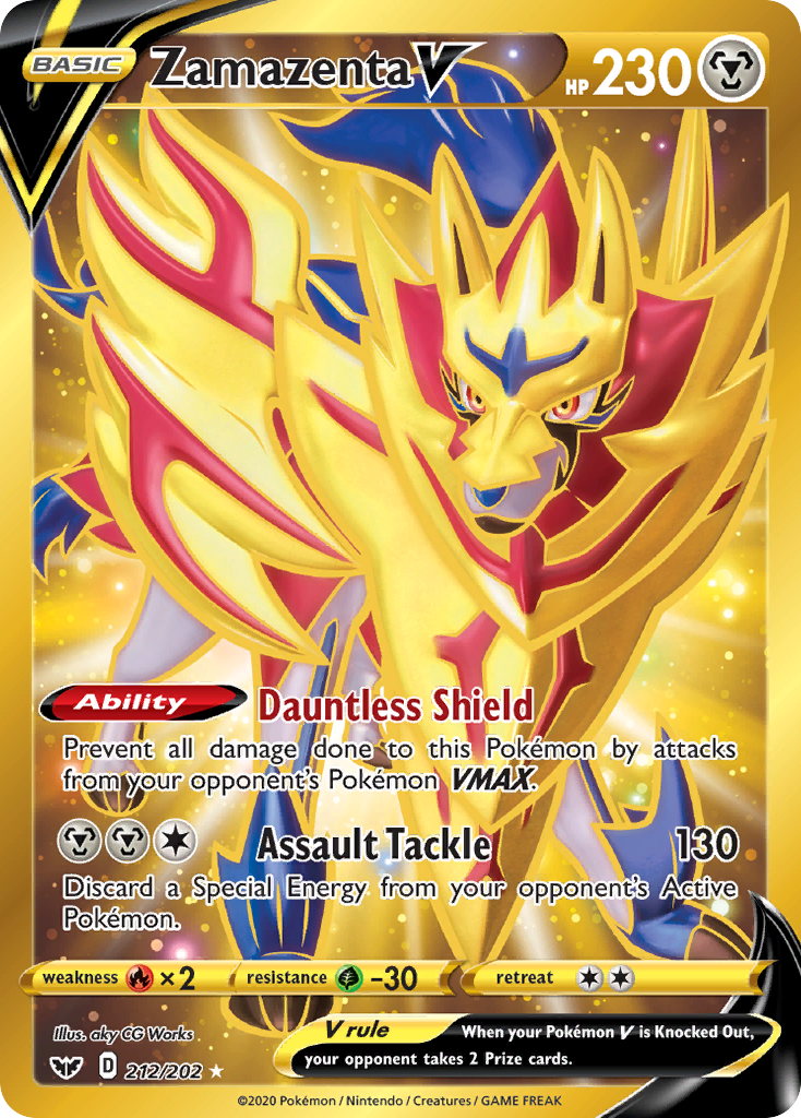 Zamazenta V (212/202) [Sword & Shield: Base Set] | Rock City Comics