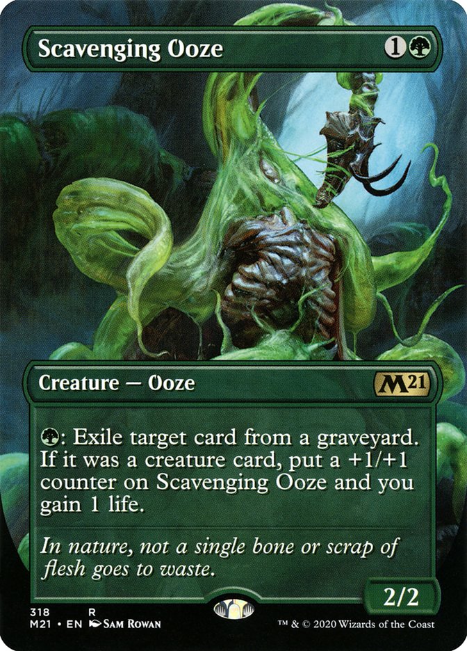 Scavenging Ooze (Borderless Alternate Art) [Core Set 2021] | Rock City Comics