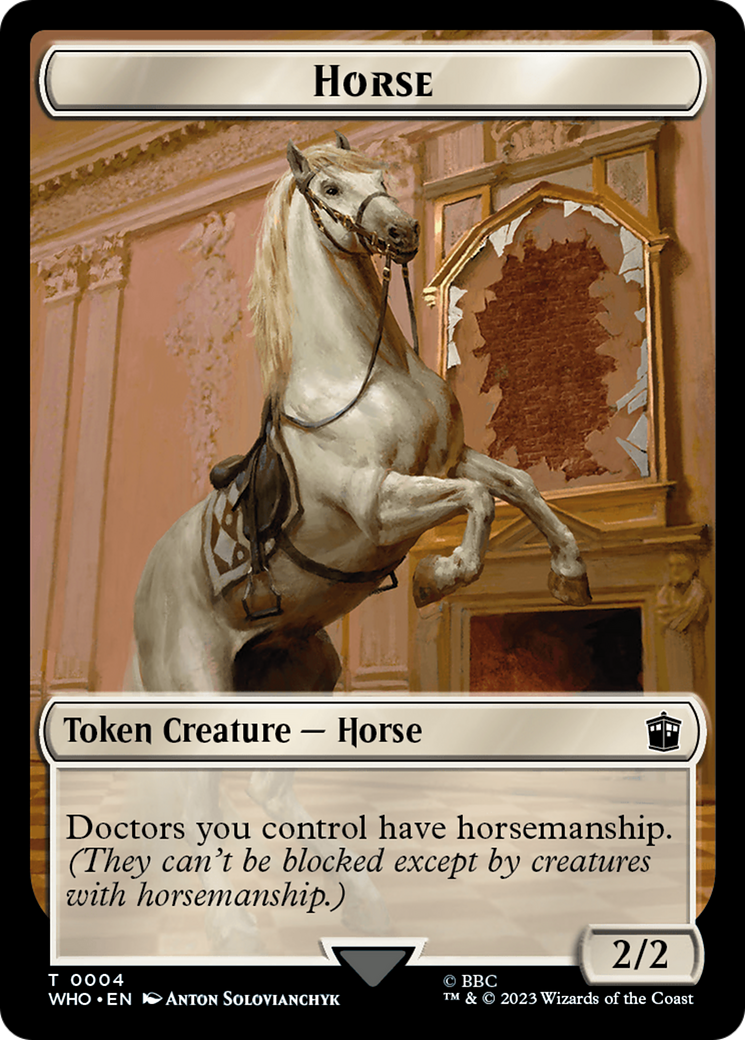 Horse // Soldier Double-Sided Token [Doctor Who Tokens] | Rock City Comics