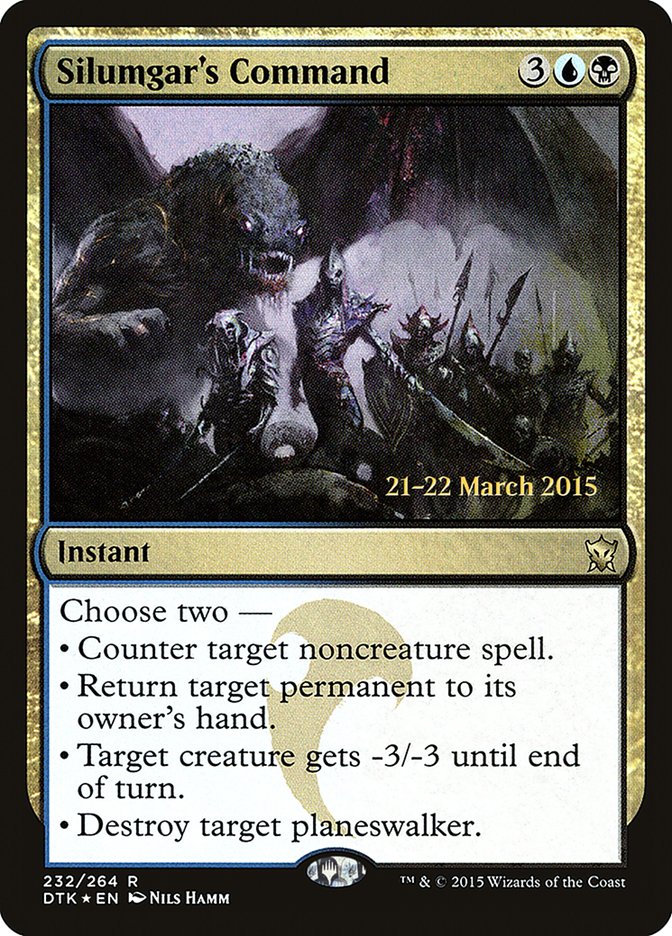 Silumgar's Command [Dragons of Tarkir Prerelease Promos] | Rock City Comics