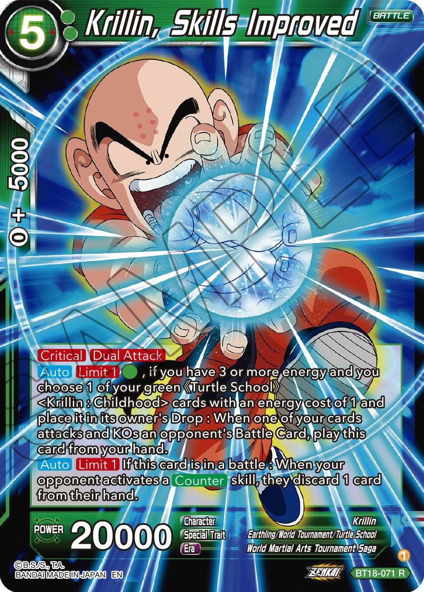 Krillin, Skills Improved (BT18-071) [Dawn of the Z-Legends] | Rock City Comics