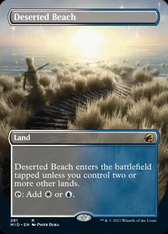 Deserted Beach (Borderless Alternate Art) [Innistrad: Midnight Hunt] | Rock City Comics