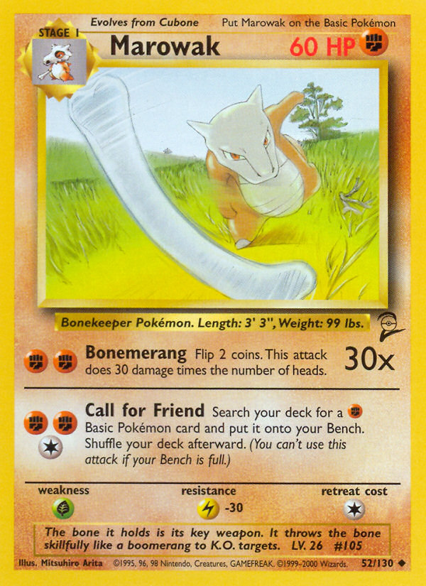 Marowak (52/130) [Base Set 2] | Rock City Comics