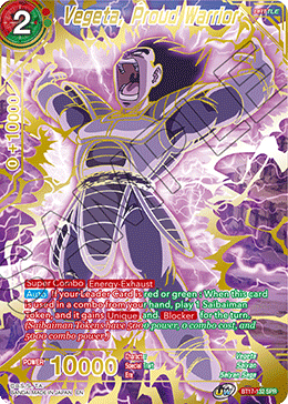 Vegeta, Proud Warrior (SPR) (BT17-132) [Ultimate Squad] | Rock City Comics