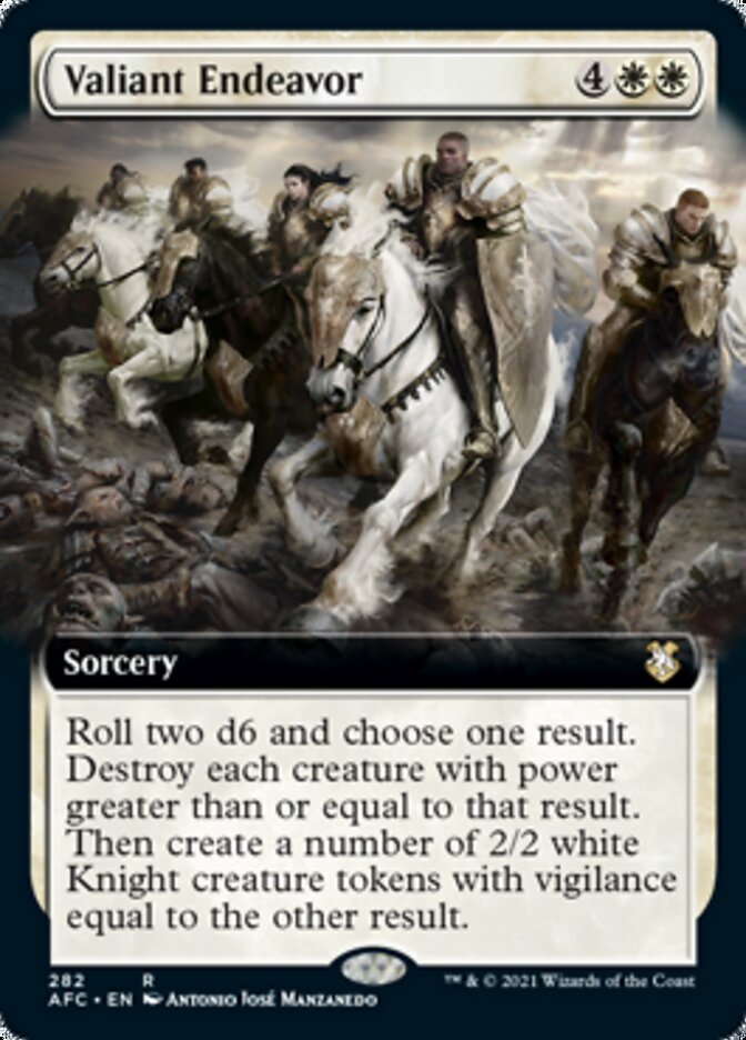 Valiant Endeavor (Extended Art) [Dungeons & Dragons: Adventures in the Forgotten Realms Commander] | Rock City Comics