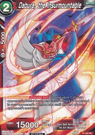 Dabura, the Insurmountable (Power Booster: World Martial Arts Tournament) (P-145) [Promotion Cards] | Rock City Comics