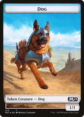 Demon // Dog Double-Sided Token [Core Set 2021 Tokens] | Rock City Comics