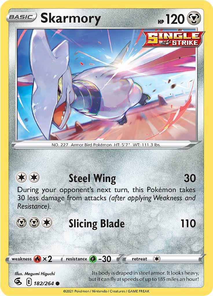 Skarmory (182/264) [Sword & Shield: Fusion Strike] | Rock City Comics