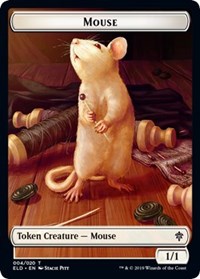 Mouse // Food (16) Double-Sided Token [Throne of Eldraine Tokens] | Rock City Comics