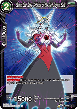 Demon God Towa, Offering of the Dark Dragon Balls (Common) (BT13-139) [Supreme Rivalry] | Rock City Comics