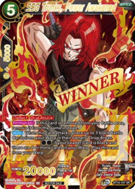 SSG Trunks, Power Awakened (Event Pack 10) (BT16-107) [Tournament Promotion Cards] | Rock City Comics