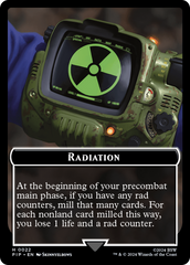 Radiation // Treasure (018) Double-Sided Token [Fallout Tokens] | Rock City Comics