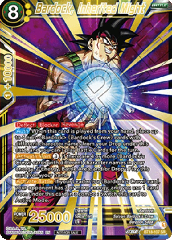 Bardock, Inherited Might (Zenkai Cup 2022 Top 32) (BT18-107) [Tournament Promotion Cards] | Rock City Comics