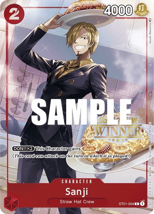 Sanji (Offline Regional 2023) [Winner] [One Piece Promotion Cards] | Rock City Comics