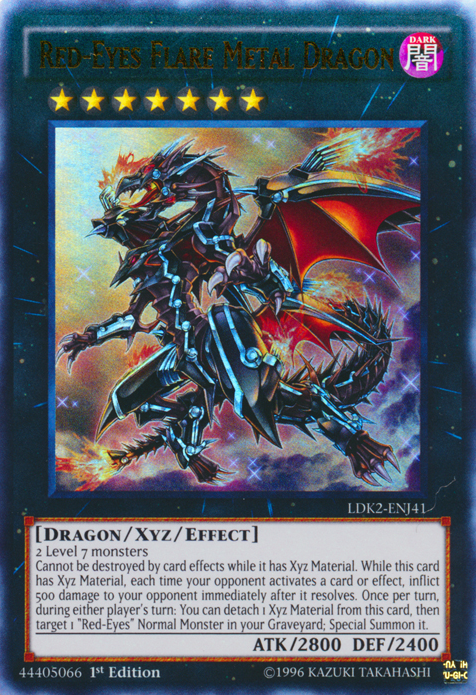 Red-Eyes Flare Metal Dragon [LDK2-ENJ41] Ultra Rare | Rock City Comics