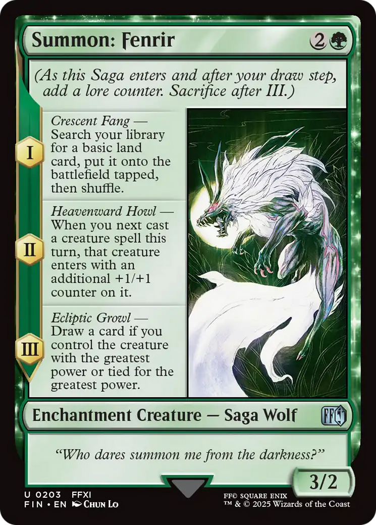 Summon: Fenrir [FINAL FANTASY] | Rock City Comics