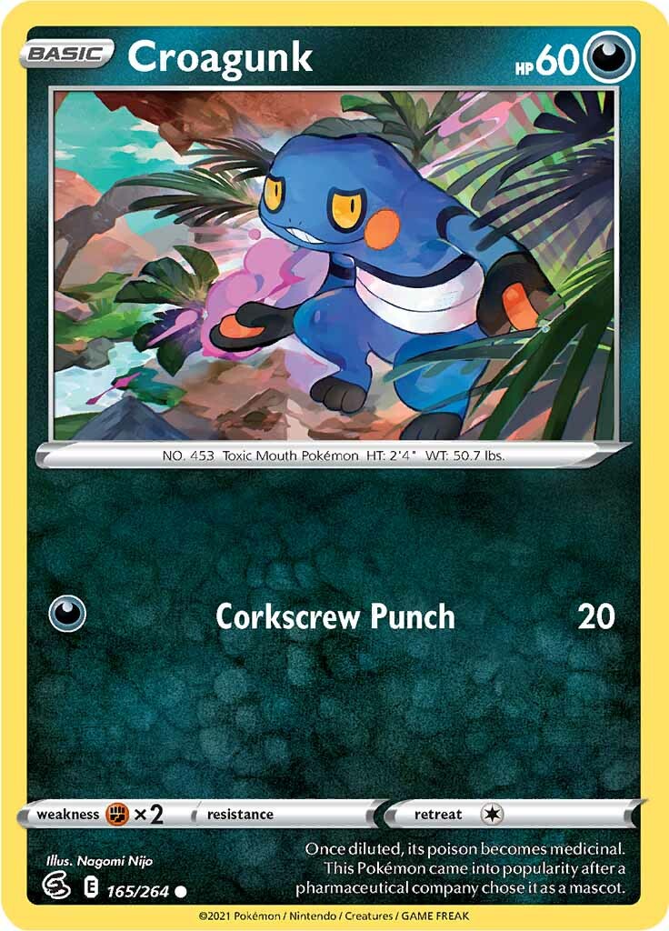 Croagunk (165/264) [Sword & Shield: Fusion Strike] | Rock City Comics