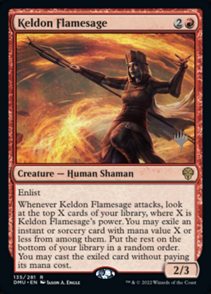 Keldon Flamesage (Promo Pack) [Dominaria United Promos] | Rock City Comics