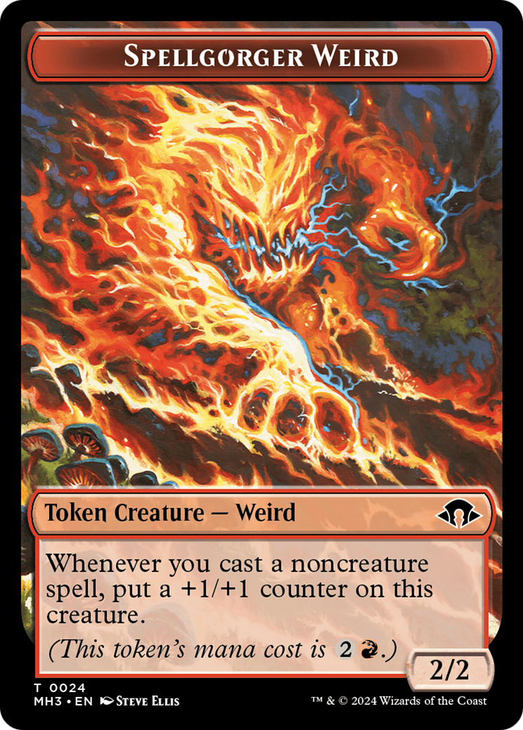 Eldrazi Spawn // Spellgorger Weird Double-Sided Token [Modern Horizons 3 Tokens] | Rock City Comics