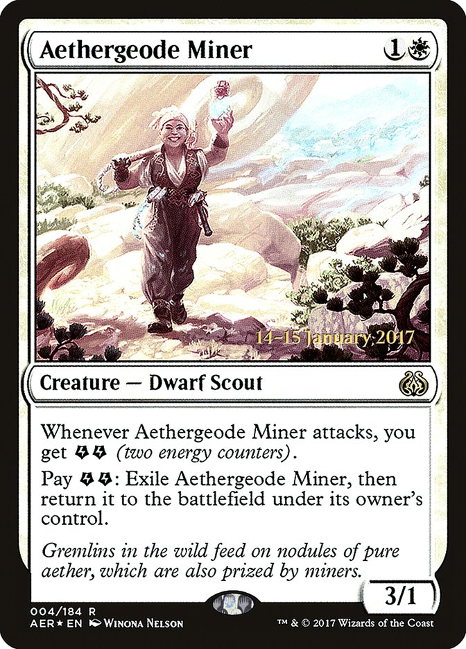 Aethergeode Miner [Aether Revolt Prerelease Promos] | Rock City Comics