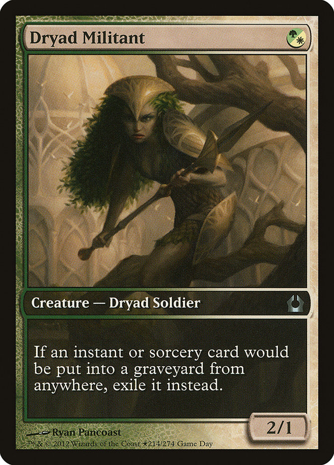 Dryad Militant (Game Day) (Extended Art) [Return to Ravnica Promos] | Rock City Comics