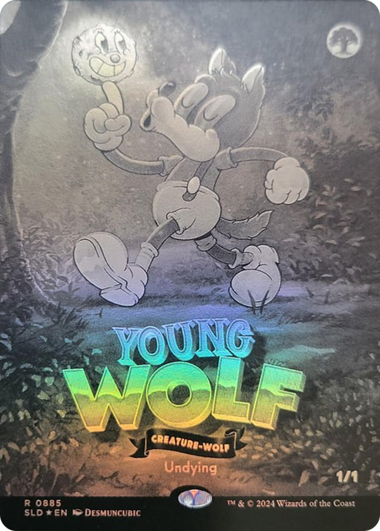 Young Wolf (Black & White Foil) [Secret Lair Drop Series] | Rock City Comics