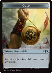 Elemental (0016) // Gold Double-Sided Token [Tarkir: Dragonstorm Commander Tokens] | Rock City Comics