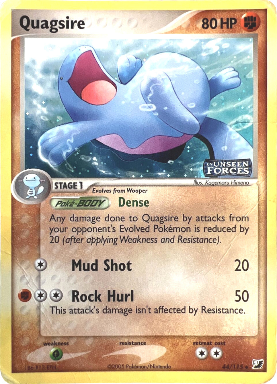 Quagsire (44/115) (Stamped) [EX: Unseen Forces] | Rock City Comics