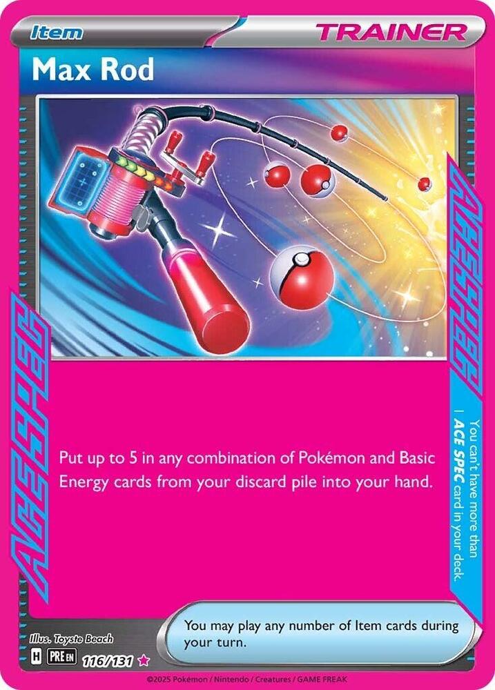 Max Rod (116/131) [Scarlet & Violet: Prismatic Evolutions] | Rock City Comics