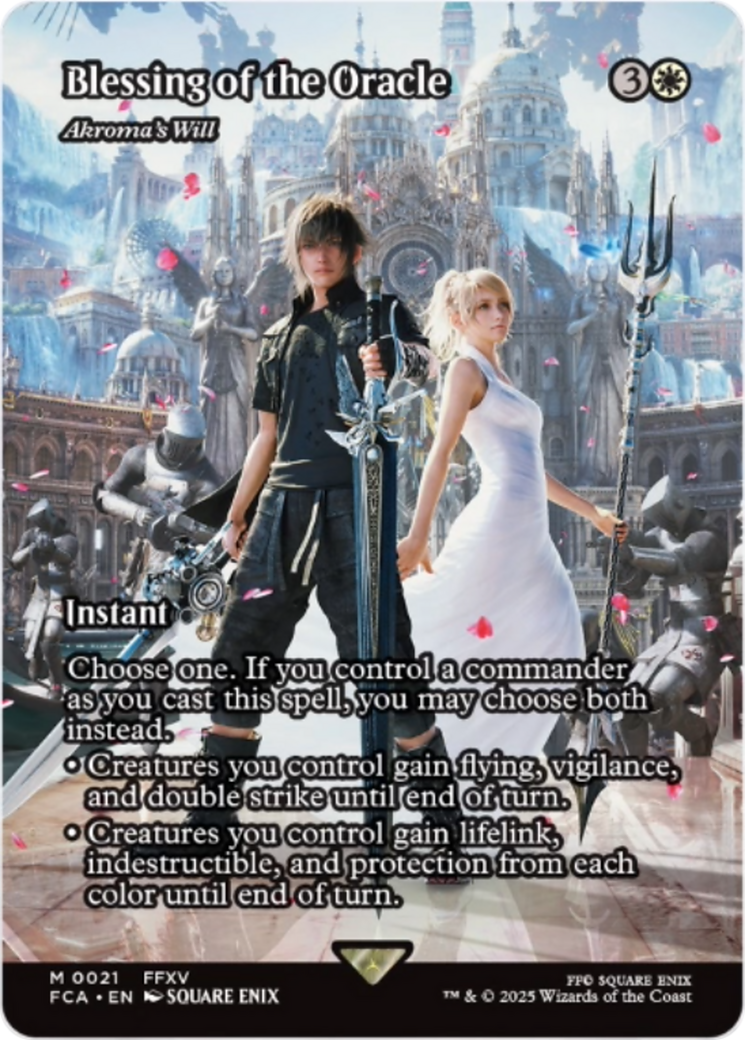 Blessing of the Oracle - Akroma's Will (Showcase) [FINAL FANTASY : Through the Ages] | Rock City Comics
