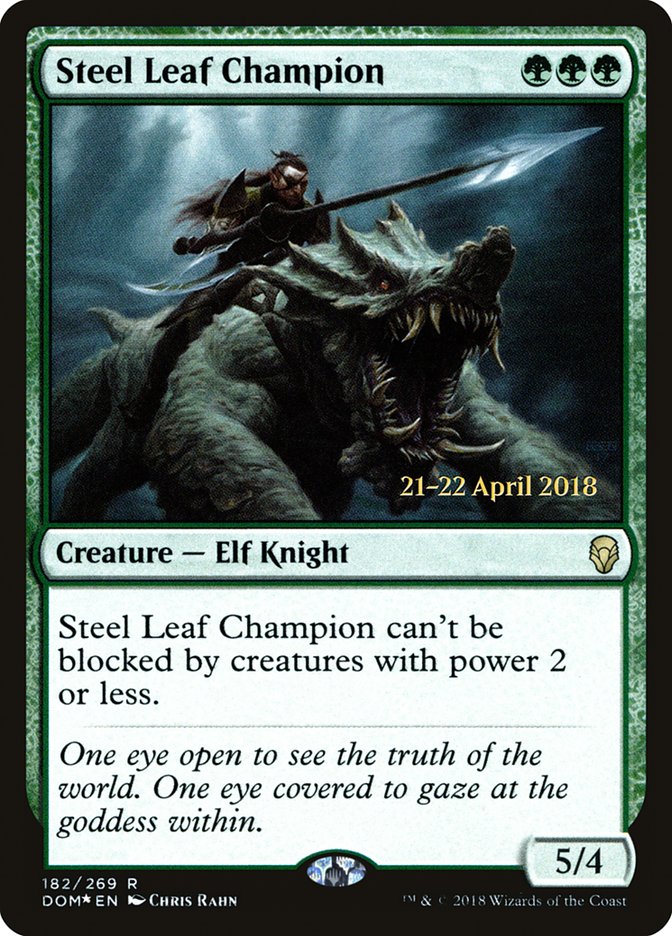 Steel Leaf Champion [Dominaria Prerelease Promos] | Rock City Comics