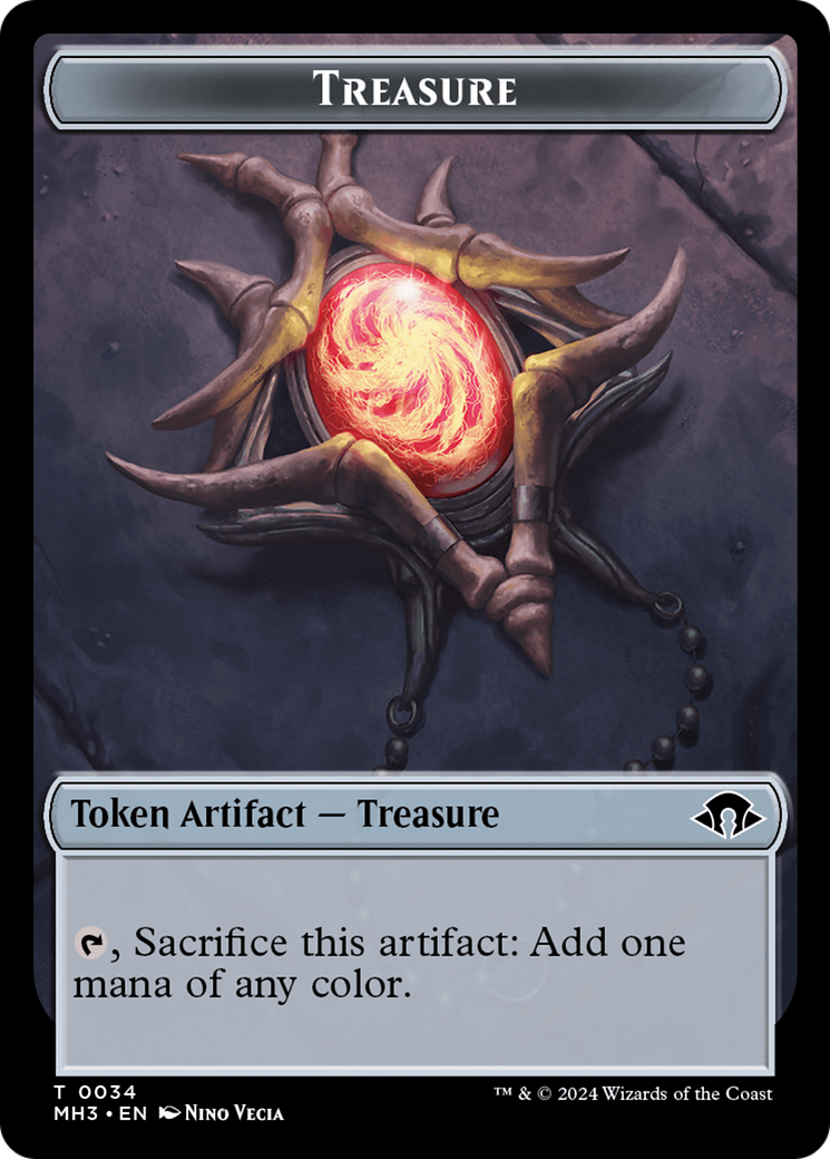 Phyrexian Germ // Treasure Double-Sided Token [Modern Horizons 3 Tokens] | Rock City Comics