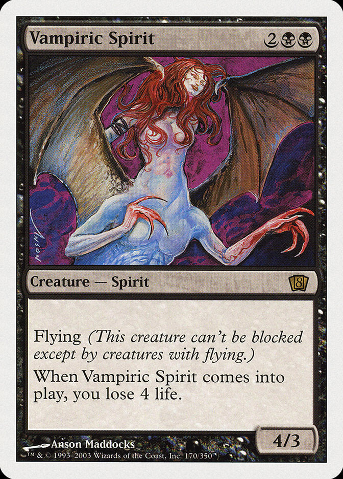 Vampiric Spirit (8th Edition) [Oversize Cards] | Rock City Comics