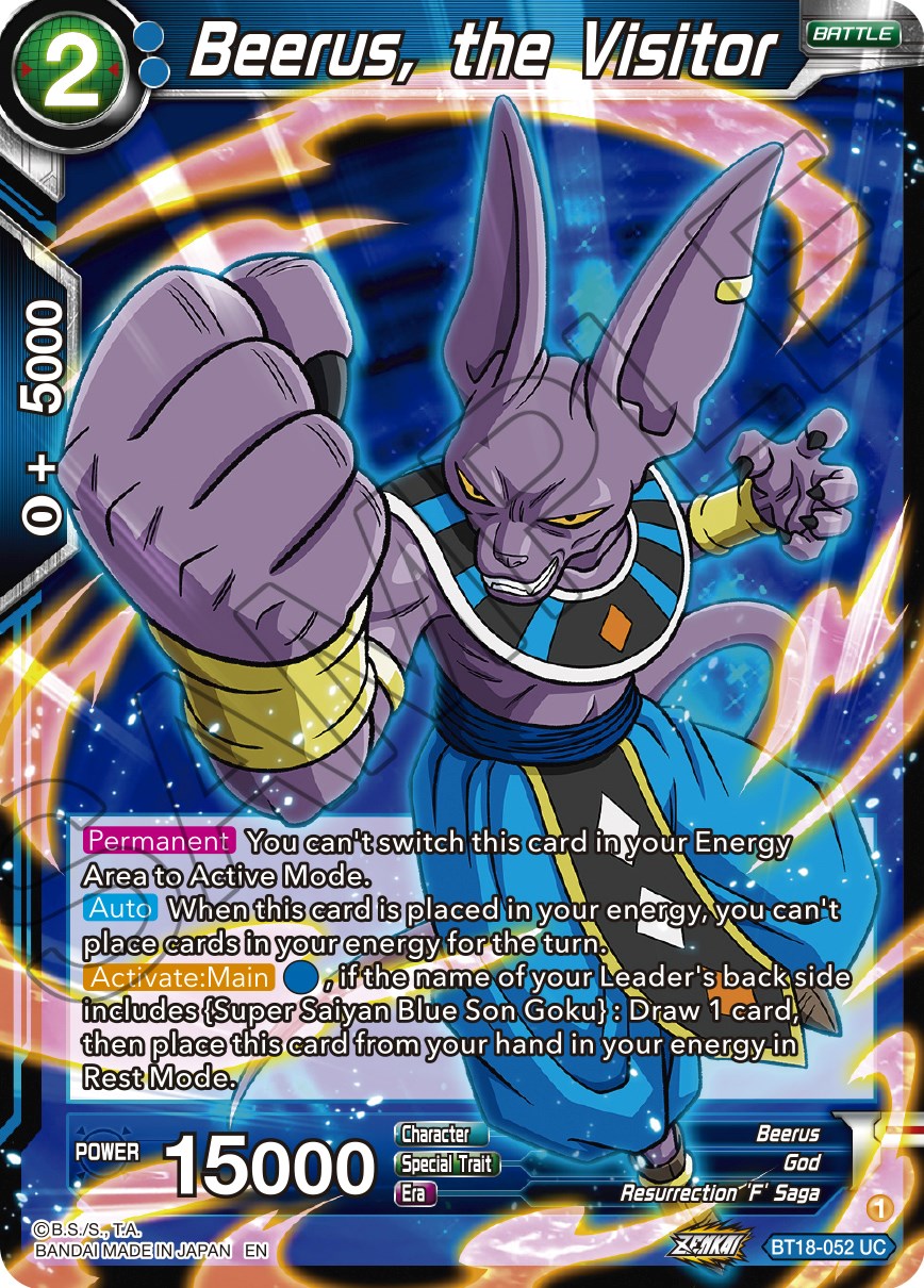 Beerus, the Visitor (BT18-052) [Dawn of the Z-Legends] | Rock City Comics