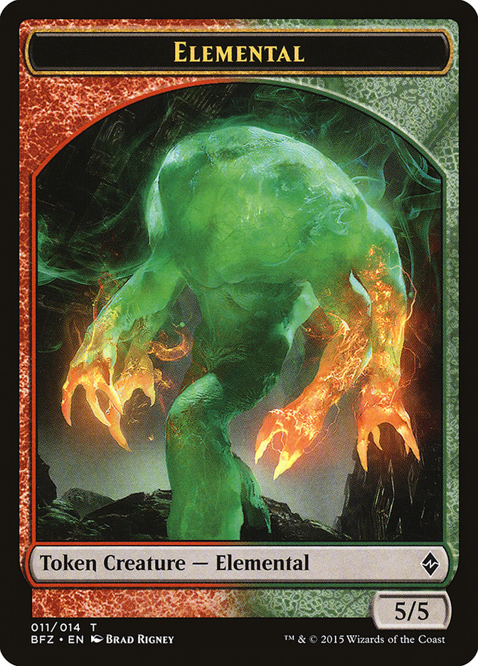 Elemental Token (011/014) [Battle for Zendikar Tokens] | Rock City Comics