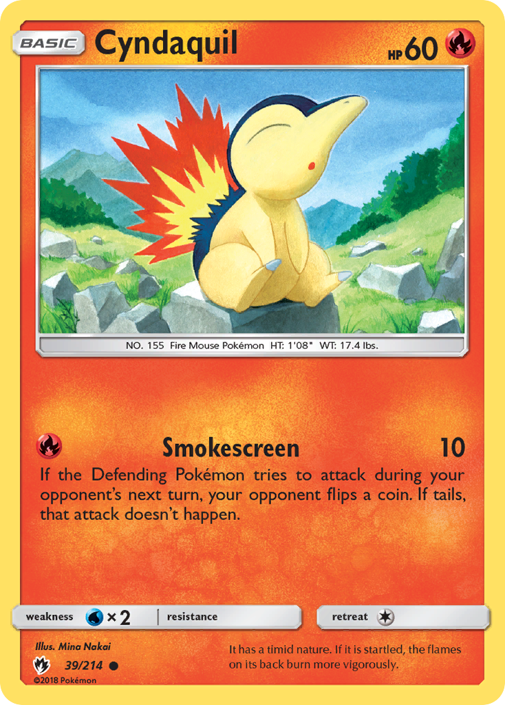 Cyndaquil (39/214) [Sun & Moon: Lost Thunder] | Rock City Comics