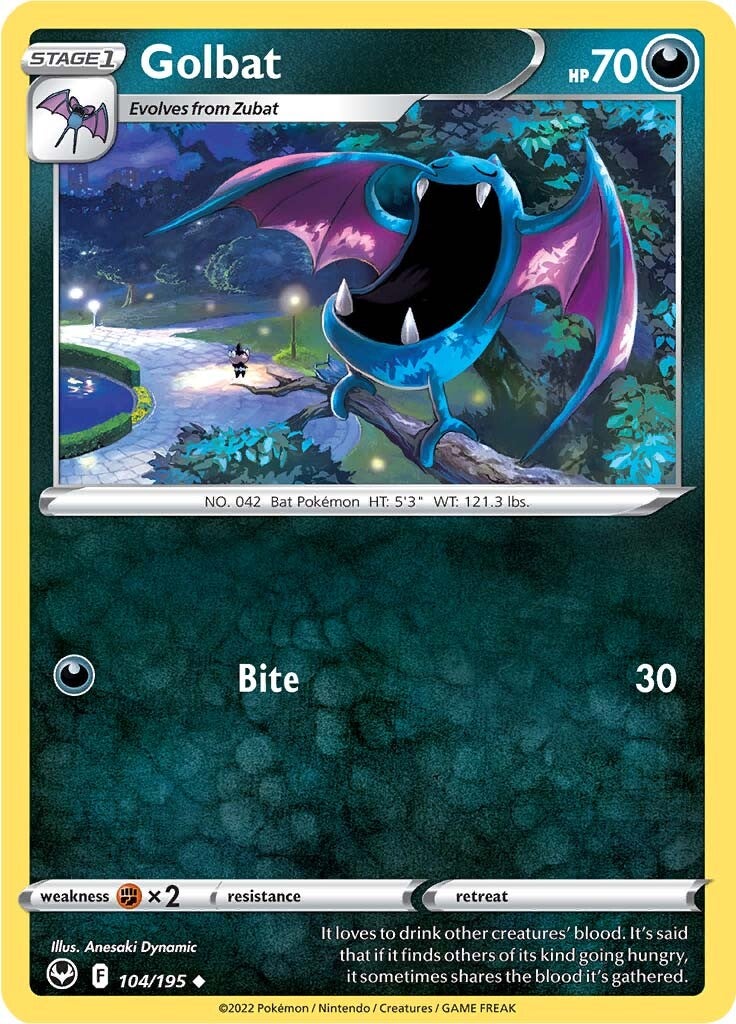 Golbat (104/195) [Sword & Shield: Silver Tempest] | Rock City Comics