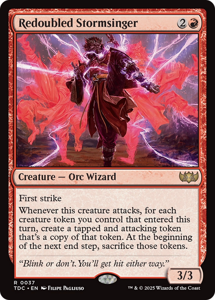 Redoubled Stormsinger [Tarkir: Dragonstorm Commander] | Rock City Comics