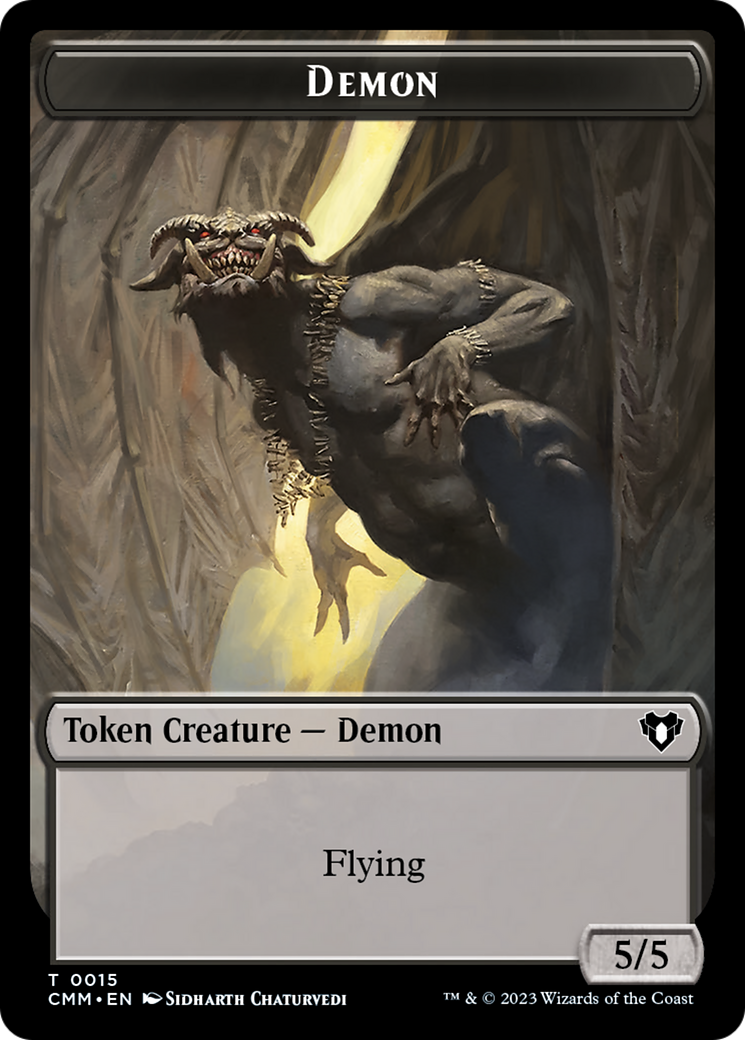 Demon Token [Commander Masters Tokens] | Rock City Comics