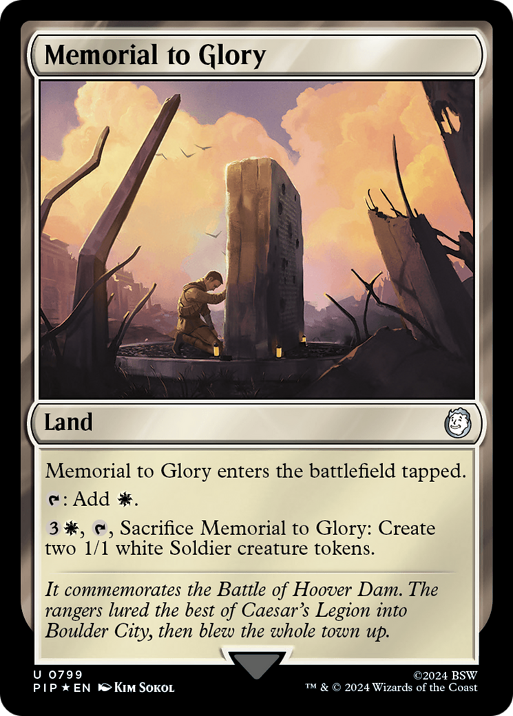 Memorial to Glory (Surge Foil) [Fallout] | Rock City Comics