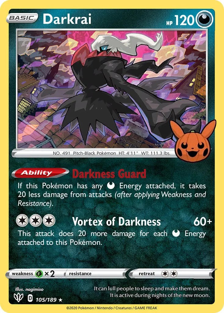 Darkrai (105/189) [Trick or Trade] | Rock City Comics