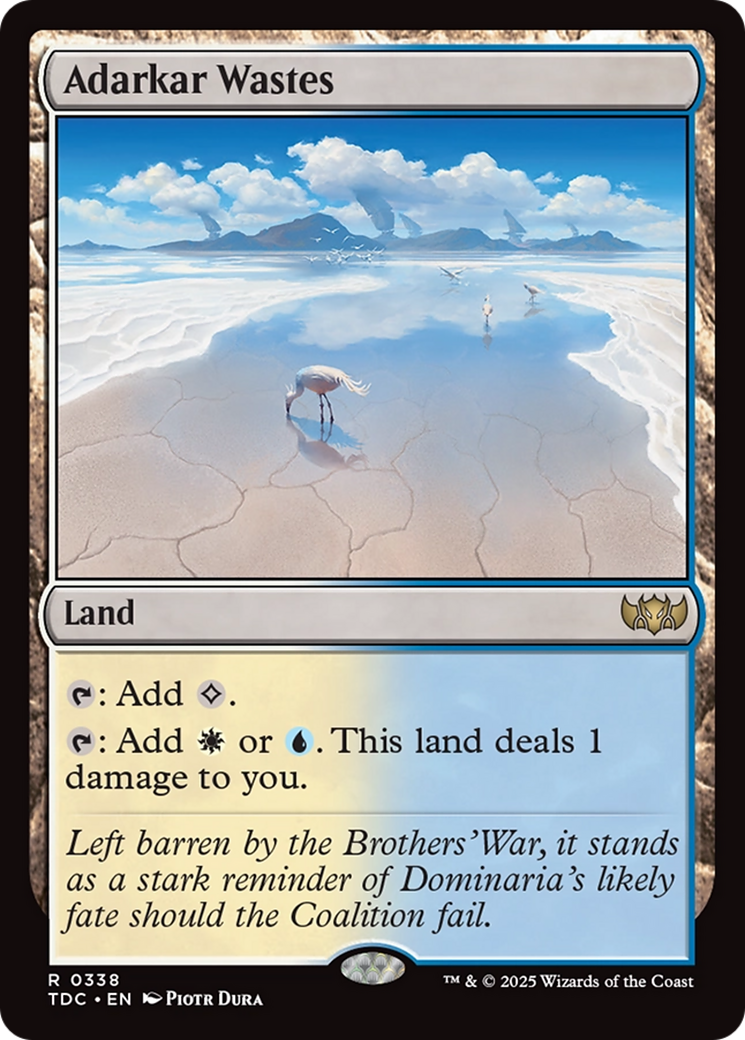Adarkar Wastes [Tarkir: Dragonstorm Commander] | Rock City Comics