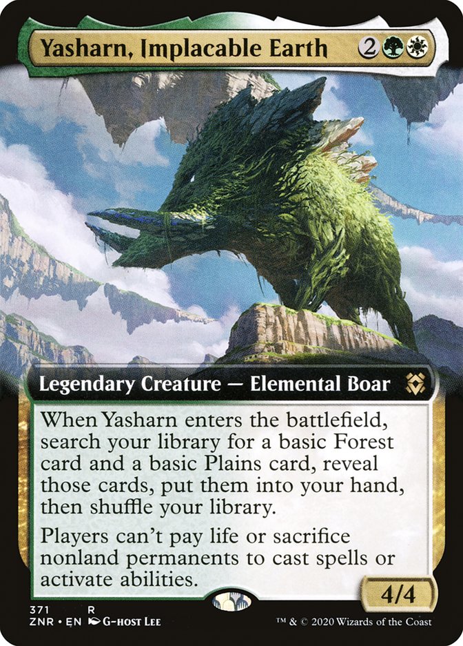 Yasharn, Implacable Earth (Extended Art) [Zendikar Rising] | Rock City Comics
