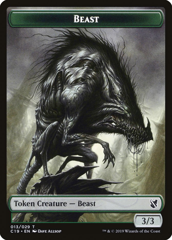 Beast Token (013/029) [Commander 2019 Tokens] | Rock City Comics