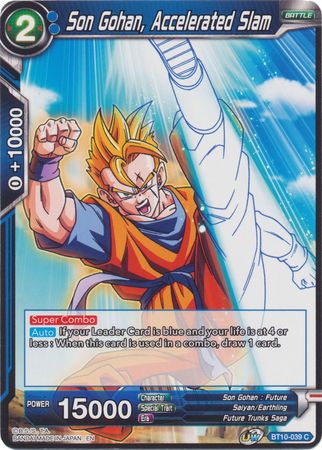 Son Gohan, Accelerated Slam (BT10-039) [Rise of the Unison Warrior 2nd Edition] | Rock City Comics