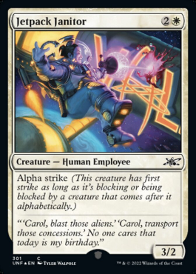 Jetpack Janitor (Galaxy Foil) [Unfinity] | Rock City Comics