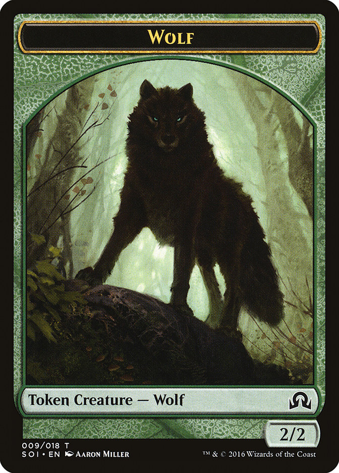 Wolf Token [Shadows over Innistrad Tokens] | Rock City Comics