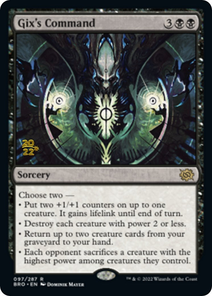 Gix's Command [The Brothers' War Prerelease Promos] | Rock City Comics