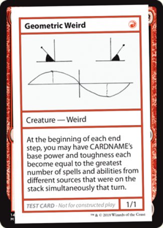 Geometric Weird (2021 Edition) [Mystery Booster Playtest Cards] | Rock City Comics