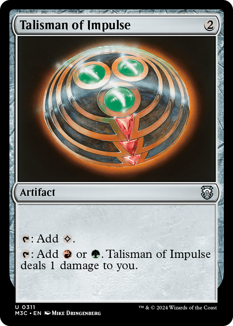 Talisman of Impulse (Ripple Foil) [Modern Horizons 3 Commander] | Rock City Comics